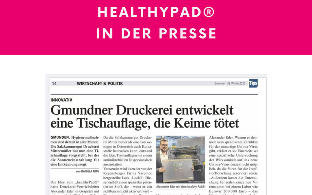 healthyPad® in der Presse